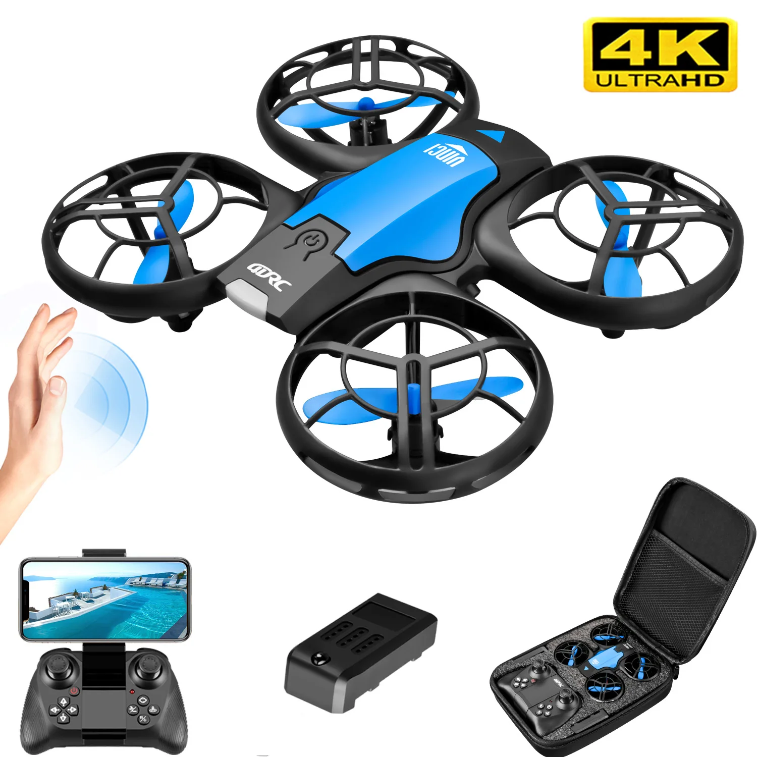 Drone Surveying - V8 Yeni Mini Drone 4K Profesyonel