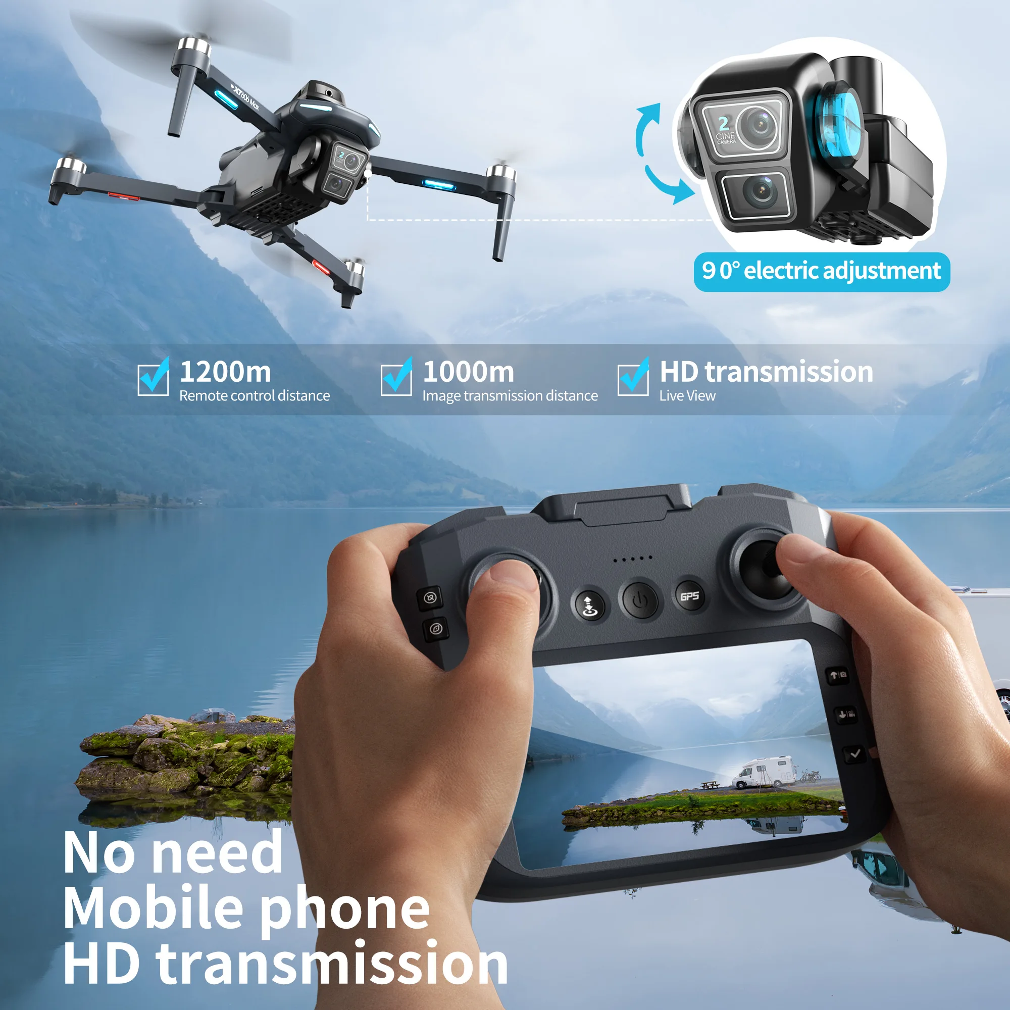 Orijinal XT606 Drone Profesyon - Drone Surveying incelemesi ve fiyatı